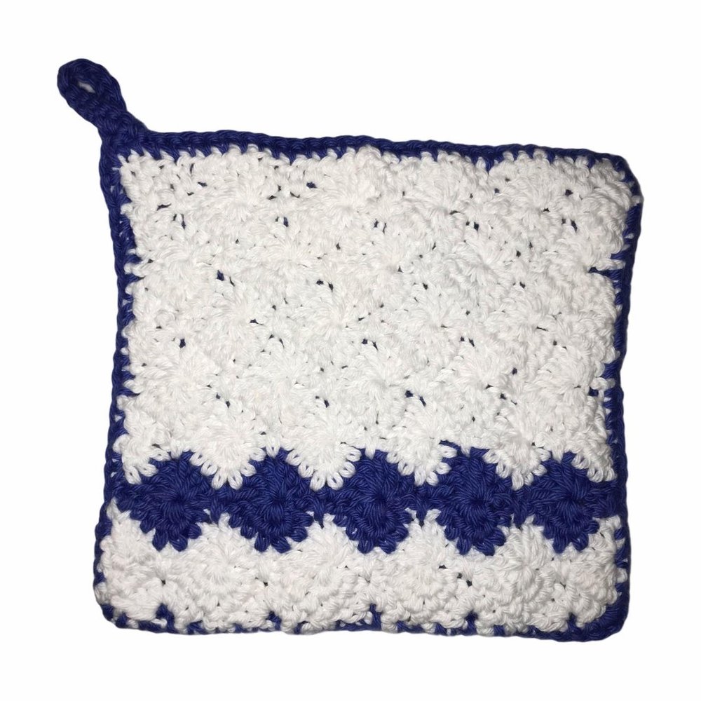 Handmade Hand Crafted Granny Square Pot Holder